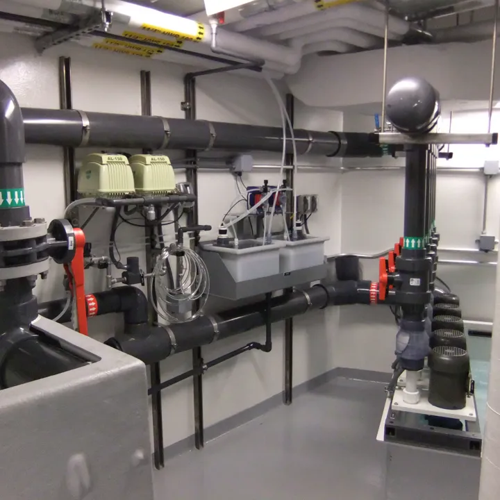 RAS recirculating aquaculture system Hydrotech drum filter aquaculture USA