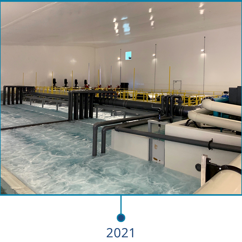 Mowi Canada East opens the Indianhead hatchery post smolt facility in Stephenville, NL in 2021