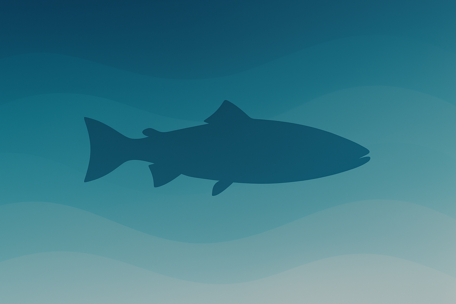 Abstract image of a fish swimming in a tank