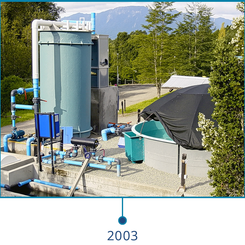Rio Copihue Hatchery designed by PR Aqua becomes the first RAS facility in Chile in 2003