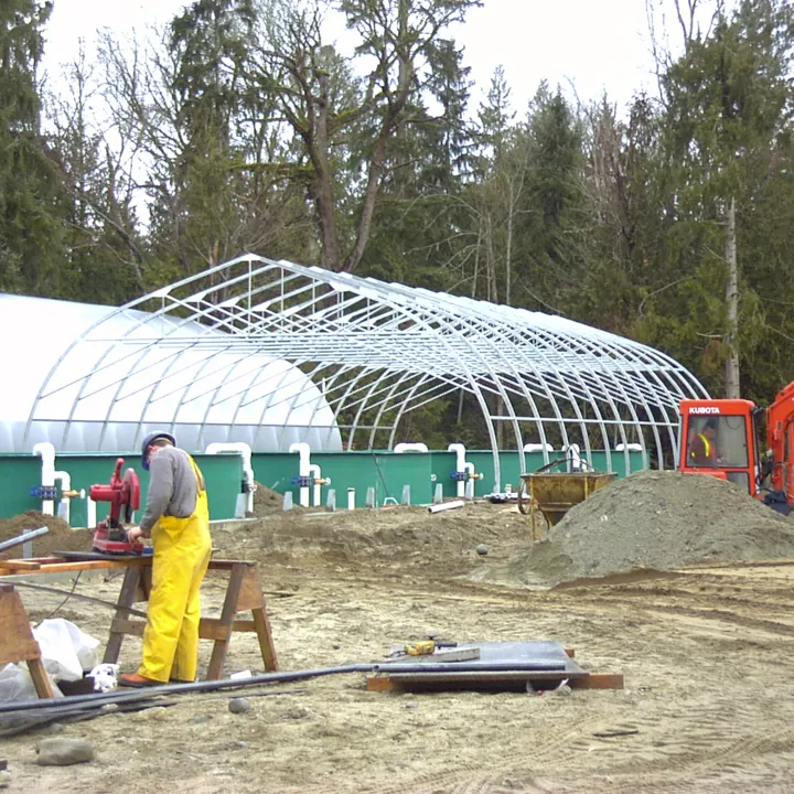 RAS recirculating aquaculture system Hydrotech drum filter aquaculture