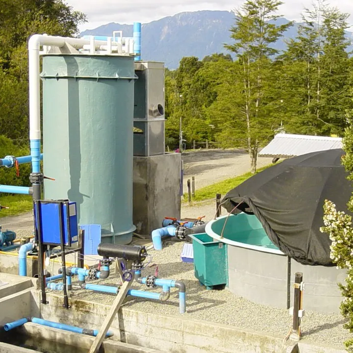 RAS recirculating aquaculture system pressure packed columns aquaculture