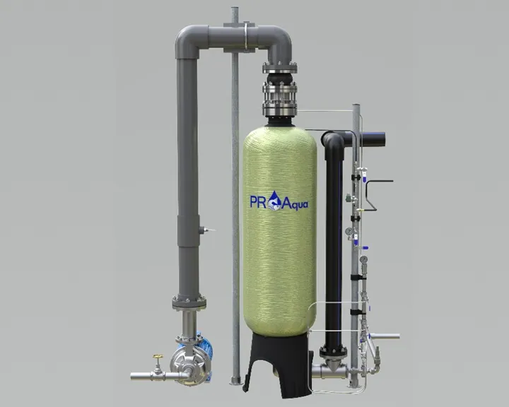 PR Aqua's Fiberglass Pressurized Packed Column (PPC)