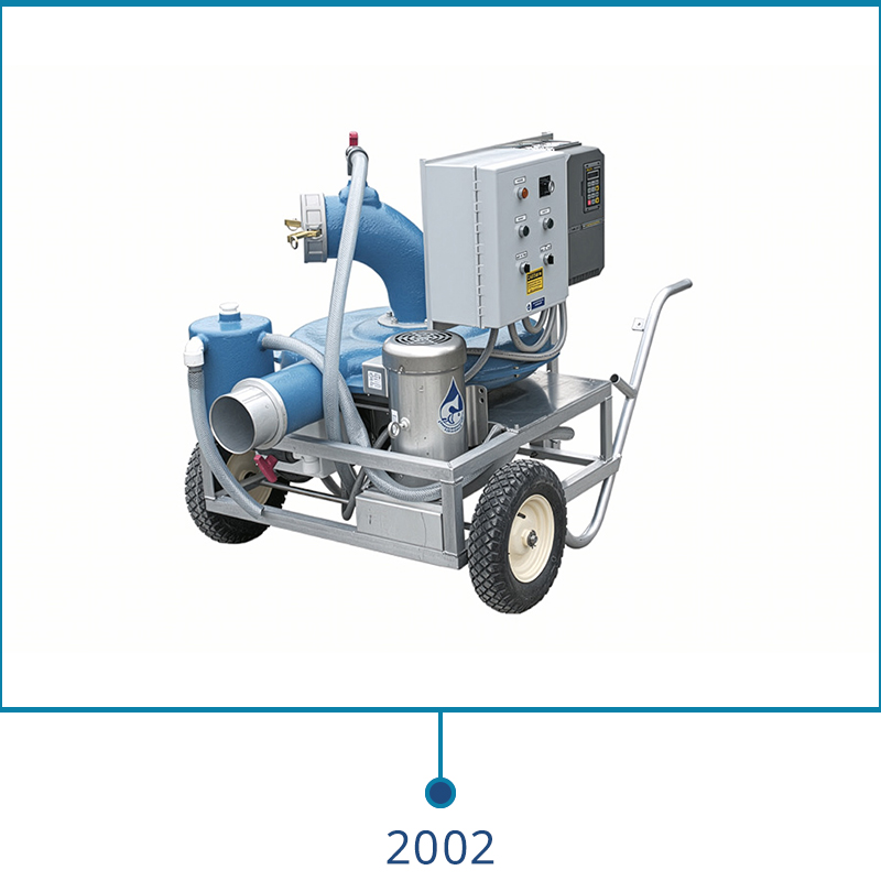 The Heathro Fish Pump is launched in 2002