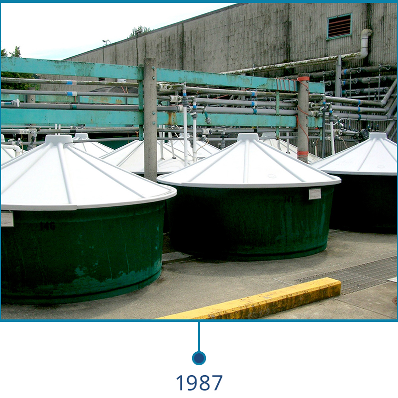 Tanks for DFO - West Vancouver Laboratory in 1987