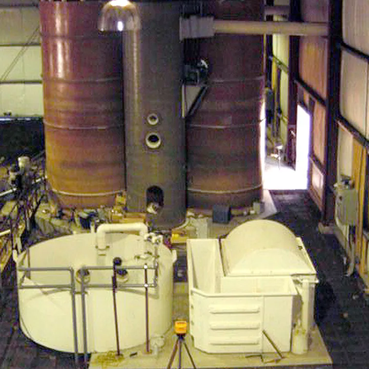 RAS recirculating aquaculture system Pressurized Packed Columns aquaculture at Wolf Creek Hatchery