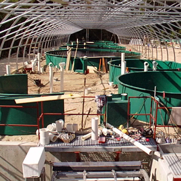 RAS recirculating aquaculture system Hydrotech drum filter aquaculture