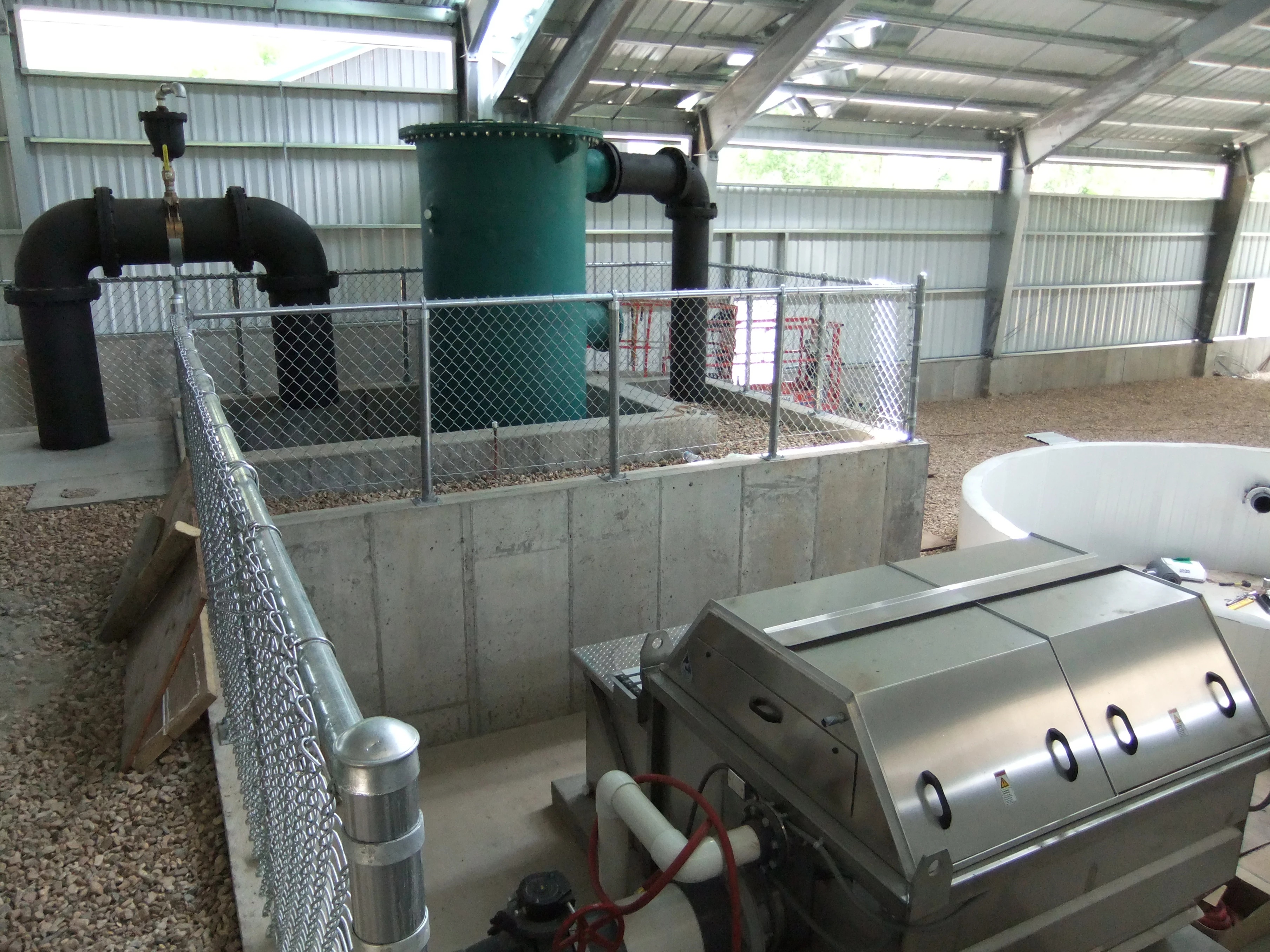 RAS Recirculating Aquaculture System Design Pressure Packed Column at the Ten Sleep Fish Hatchery