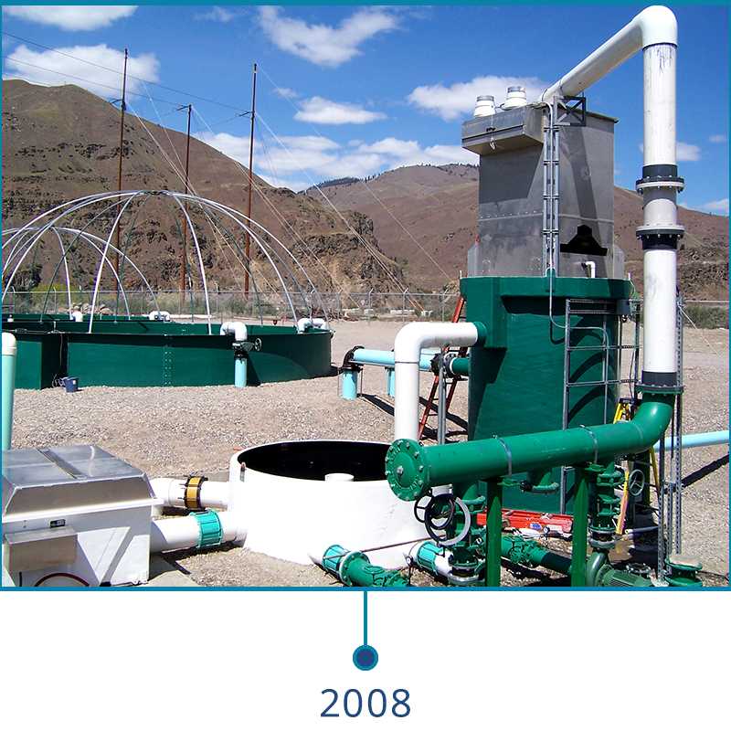 Chelan PUD Eastbank Hatchery Pilot RAS project in 2008